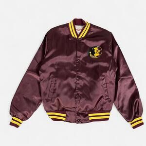 Vintage FSU Florida state university Satin seminoles locker line jacket Medium
